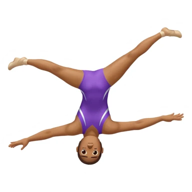 gymnast flip / cartwheel action sticker