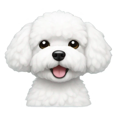 bichon frise in a bathtub, sticker
