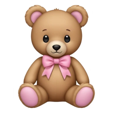 pink bow teddy solo sticker