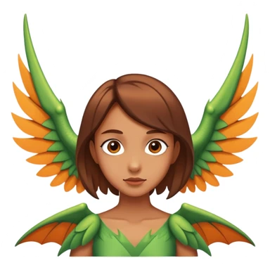 Pterodactyl that is fused with a girl  sticker