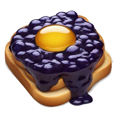 blueberry jam on toast sticker
