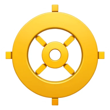 ultra-minimal chakana symbol made of only basic geometric shapes, apple emoji style sticker