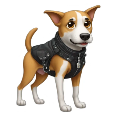 Street dogs as biker sticker