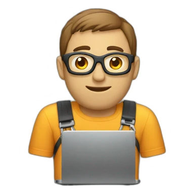 programmer in a garage sticker