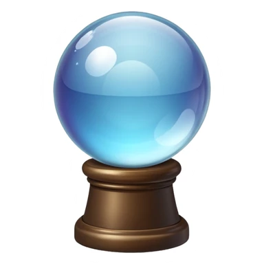 Crystal ball on a stand sticker