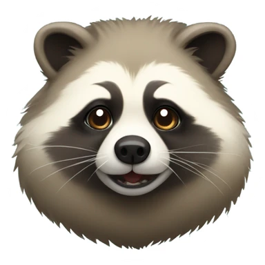 fat raccoon dog sticker