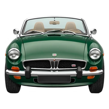 1977 British racing green Mgb roadster chrome bumper wire wheels reg plate YGR 151R  sticker