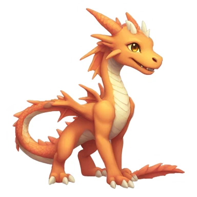 Anthro Sona Fakemon Dragon Full Body sticker