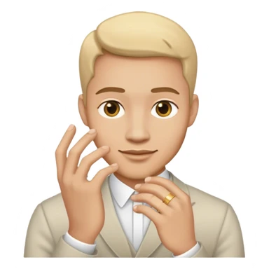 Male Weeding ring sticker