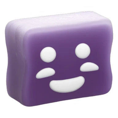 Christmas bar of soap in tray sticker