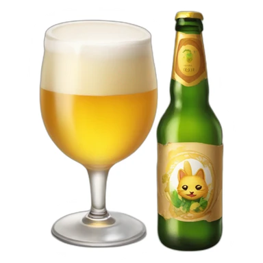 Un chat isabelle qui boit une bière sticker