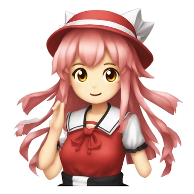 Reimu touhou with marisa sticker