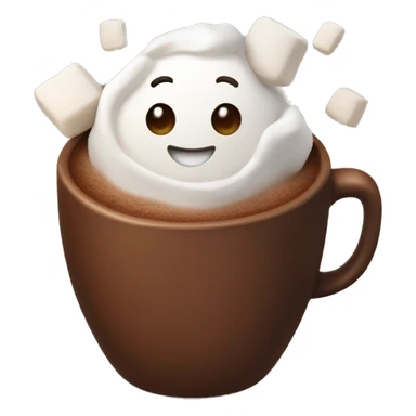 Cocoa with marshmallow  sticker