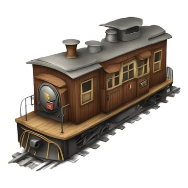 Old western train  sticker