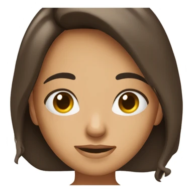 Fille brune qui fait un clin d’œil  sticker