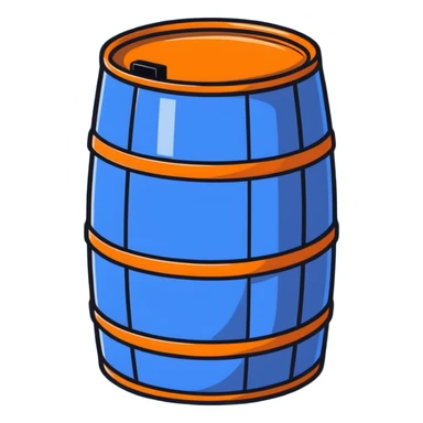 orange road construction barrel sticker