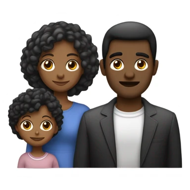 una familia niño morocho con pelo negro nariz finita, mujer pelo castaño con raya al medio y anteojos negro,hombre ojos celestes cabello castaño peinado para el costado sticker