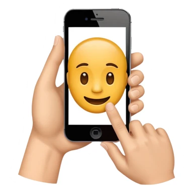 Create an emoji of a hand lifting a phone to answer a call."
 sticker