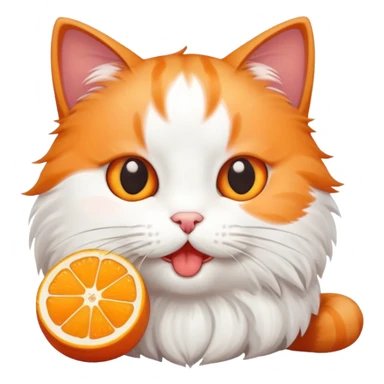 Yemek yiyen kedi sticker