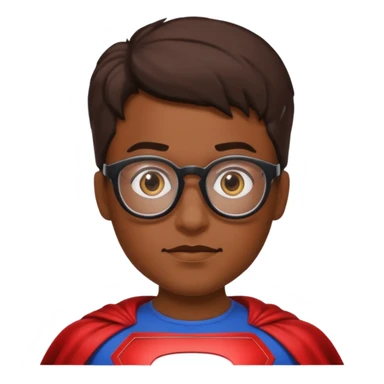 Glasses-Wearing super Heroe sticker