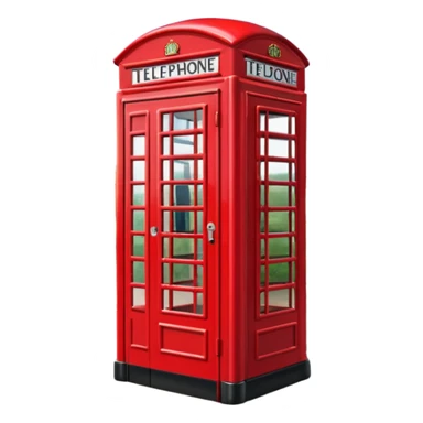 London telephone box sticker