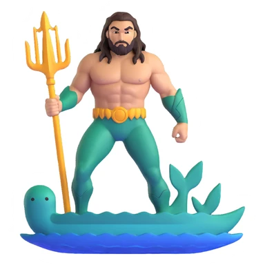Jason Momoa as Aquaman sticker