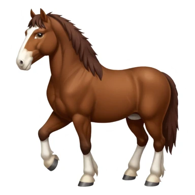 Realistic Clydesdale  sticker