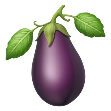 Aubergine in Pfirsich  sticker