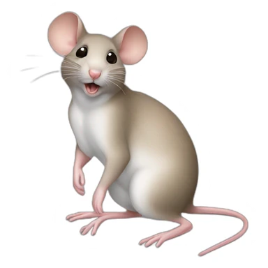 Mouse realistic  sticker