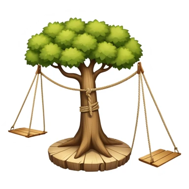 tightrope between two trees
 sticker
