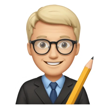 Sticker “male teacher planning day” sticker