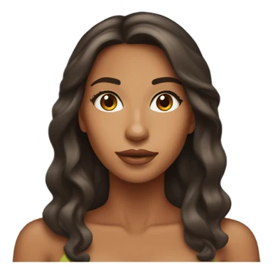 latina beautiful tan skin sticker