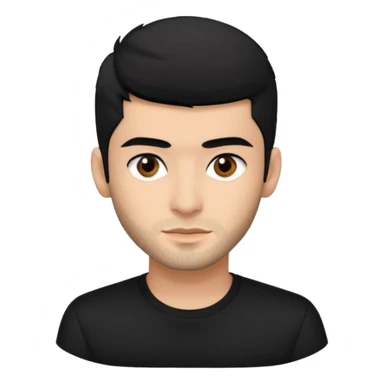 Zayn Malik with black hair and shirt sticker