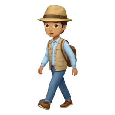 Man on the road  sticker