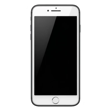 top-down view of a smartphone, blank screen, subtle screen reflection, emoji style sticker