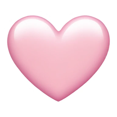 light pink heart with big white sparkles sticker