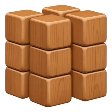 building material: wooden blocks stacked on top of each other sticker