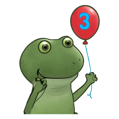 Balloon number 31 sticker