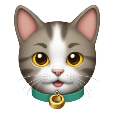 cat bell sticker