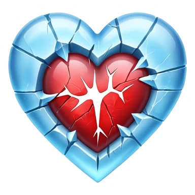 Corazón congelado sticker