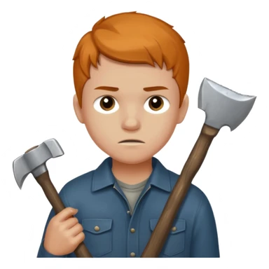 13 y/o Brian robeson at the beginning of Hatchet
struggling with his parents' recent divorce and harboring . He is angry, self-pitying
He is carrying a hatchet
He is in a single-engine plane with a pilot who soon suffers a heart attack, leaving Brian to navigate the crash and his new, harsh reality. sticker