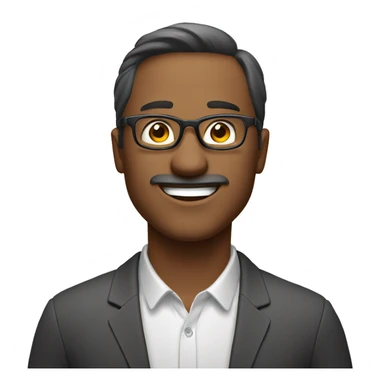 Draw a male emoji, let the man wear glasses and have a smiling face.Let it be a speech bubble and write "Günaydın". sticker