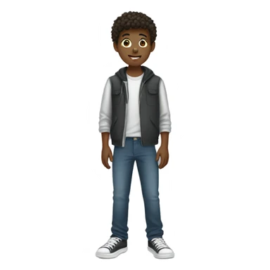 teenager boy full body sticker