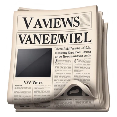 Vavinews logo with newspaper theme sticker