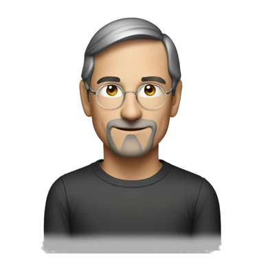  young Steve jobs is happy sticker