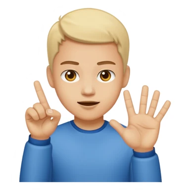 Flipping someone off sticker