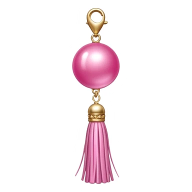 pink ade tassel pendant sticker