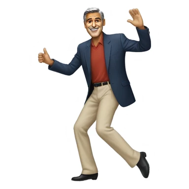 George Clooney dancing sticker