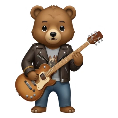 Bear rockstar  sticker