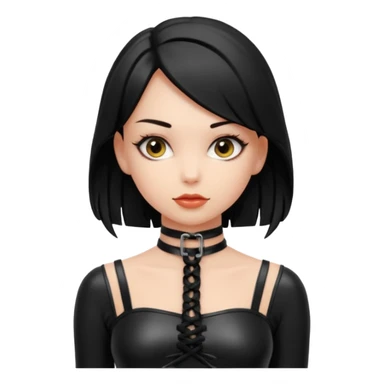 Bdsm girl emoji tied up sticker